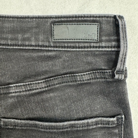 Abercrombie And Fitch Super Skinny Jeans Womens Size 28/6S Black High Rise Stret - Picture 13 of 13